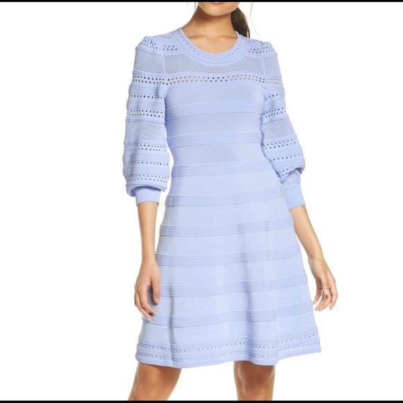 NEW! Eliza J Fit & Flare Sweater Dress - Picture 1 of 8